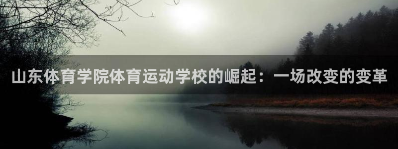  欧亿平台注册：山东体育学院体育运动学校的崛起：一场改变的变革